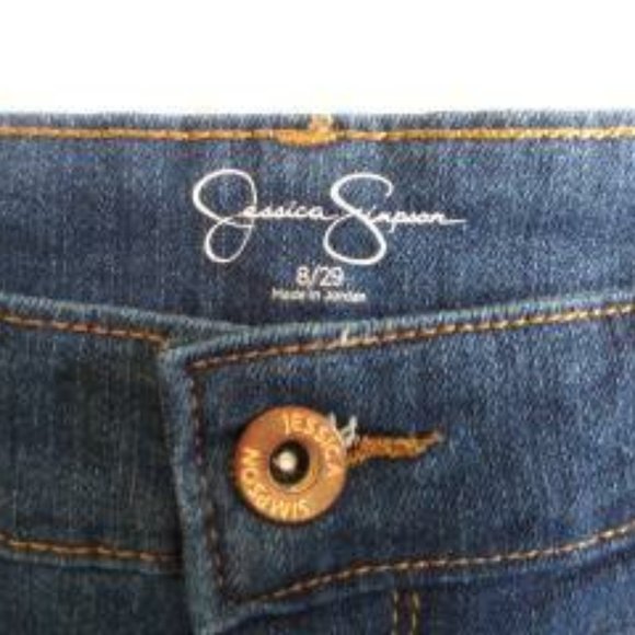 NWT!!! JESSICA SIMPSON Denim Jean Charmer Shorts Women's Size 8/29 - Picture 7 of 13